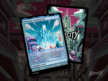 Otawara, Soaring City (v1) - Full Art Alter - MTG Custom Cards, Commander, Edh and Cedh High Quality Altered Proxies