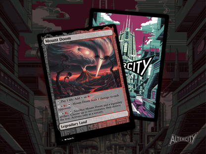 Mount Doom - Full Art Alter - MTG Custom Cards, Commander, Edh and Cedh High Quality Altered Proxies