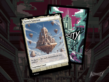 Serra's Sanctum (v1) - Full Art Alter - MTG Custom Cards, Commander, Edh and Cedh High Quality Alters