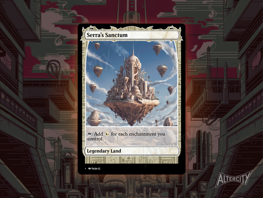 Serra's Sanctum (v1) - Full Art Alter - MTG Custom Cards, Commander, Edh and Cedh High Quality Alters
