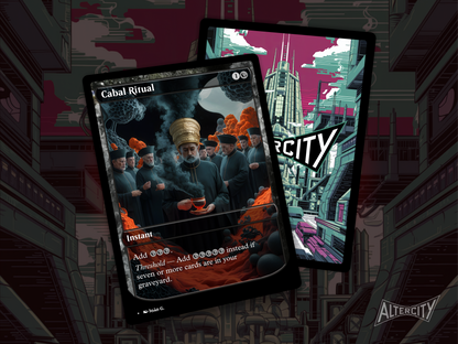Cabal Ritual - Full Art Alter - MTG Custom Cards, Commander, Edh and Cedh High Quality Altered Proxies