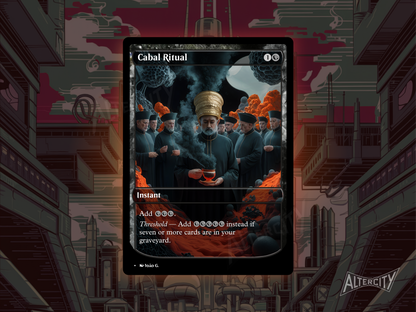 Cabal Ritual - Full Art Alter - MTG Custom Cards, Commander, Edh and Cedh High Quality Altered Proxies