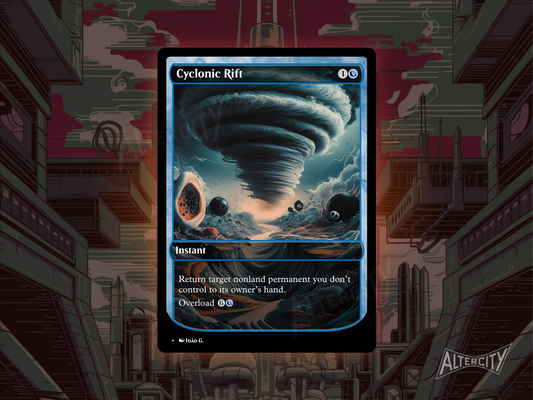 Cyclonic Rift (v1) - Full Art Alter - MTG Custom Cards, Commander, Edh and Cedh High Quality Altered Proxies