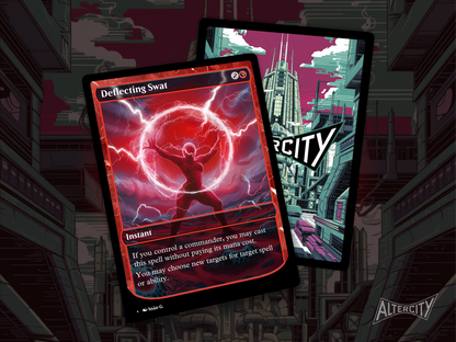 Deflecting Swat (v1) - Full Art Alter - MTG Custom Cards, Commander, Edh and Cedh High Quality Altered Proxies