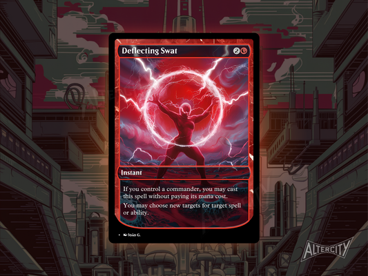 Deflecting Swat (v1) - Full Art Alter - MTG Custom Cards, Commander, Edh and Cedh High Quality Altered Proxies