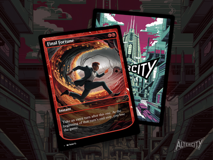 Final Fortune (v1) - Full Art Alter - MTG Custom Cards, Commander, Edh and Cedh High Quality Altered Proxies