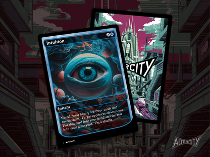 Intuition (v1) - Full Art Alter - MTG Custom Cards, Commander, Edh and Cedh High Quality Altered Proxies