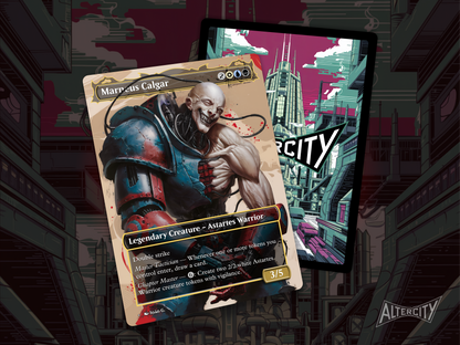 Marneus Calgar - Full Art Borderless Alter - MTG Custom Cards, Commander, Edh and Cedh High Quality Alters
