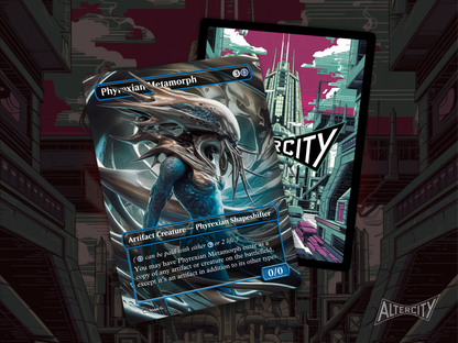 Phyrexian Metamorph - Full Art Borderless Alter - MTG Custom Cards, Commander, Edh and Cedh High Quality Altered Proxies