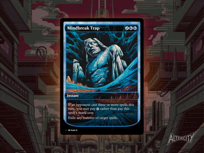 Mindbreak Trap - Full Art Alter - MTG Custom Cards, Commander, Edh and Cedh High Quality Altered Proxies