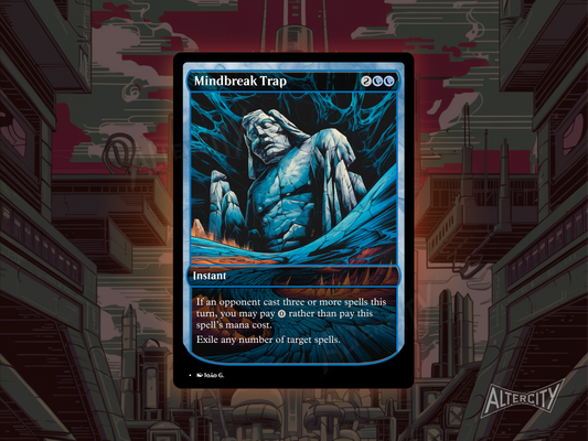 Mindbreak Trap - Full Art Alter - MTG Custom Cards, Commander, Edh and Cedh High Quality Altered Proxies