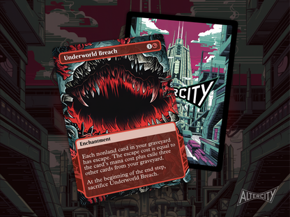 Underworld Breach (v1)  - Full Art Alter - MTG Custom Cards, Commander, Edh and Cedh High Quality Alters