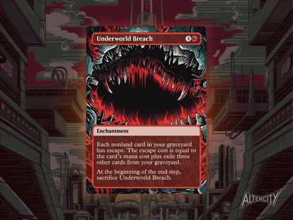 Underworld Breach (v1)  - Full Art Alter - MTG Custom Cards, Commander, Edh and Cedh High Quality Alters