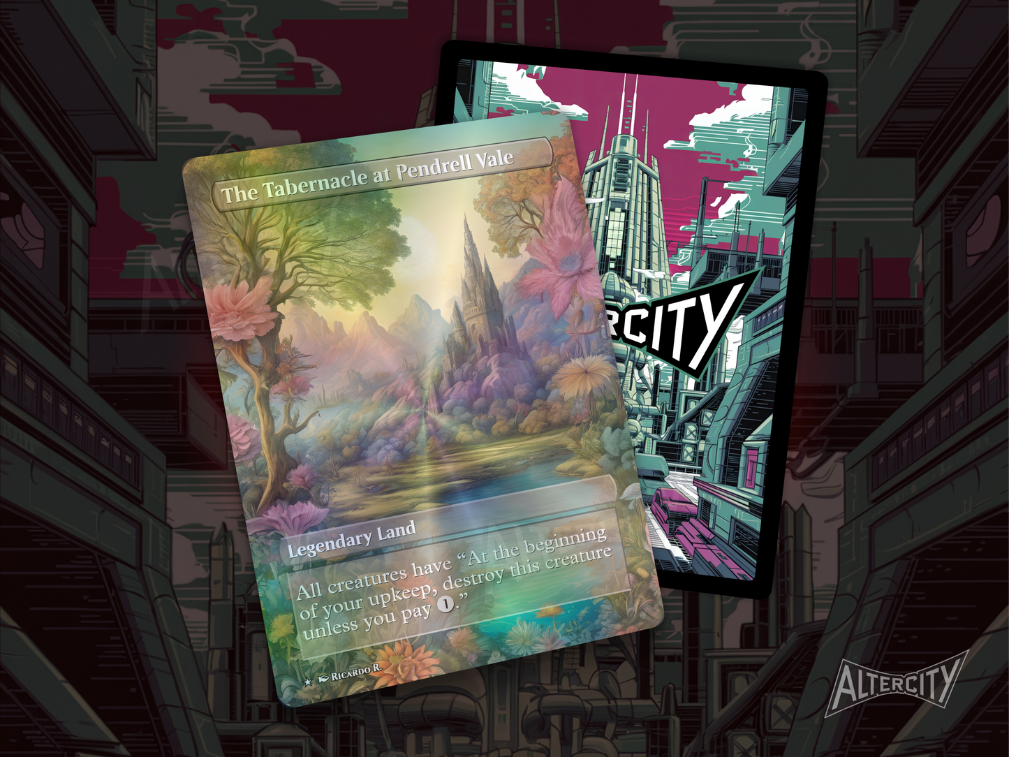 The Tabernacle at Pendrell Vale - Full Art Alter - MTG Custom Cards, Commander, Edh and Cedh High Quality Altered Proxies