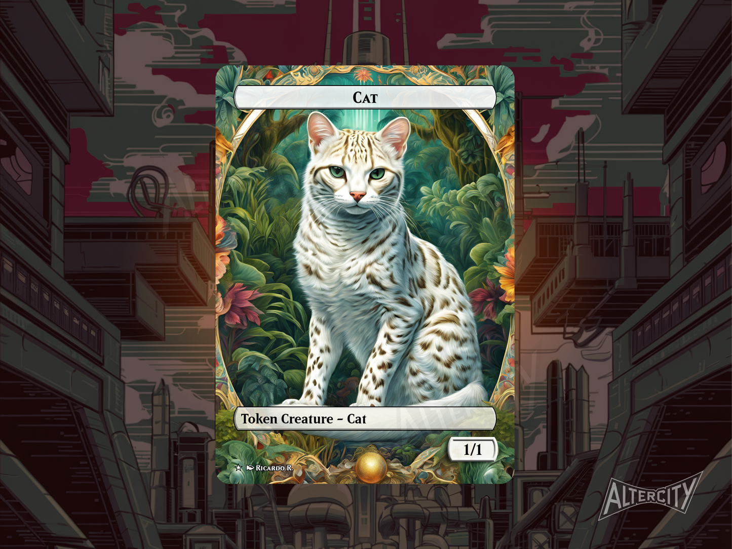 Cat Token - Mtg Custom Cards, Commander, Edh and cEDH High Quality Altered Proxies