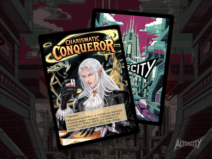 Charismatic Conqueror - MTG Custom Cards , Commander alternate art - Magic MTG Alters Full