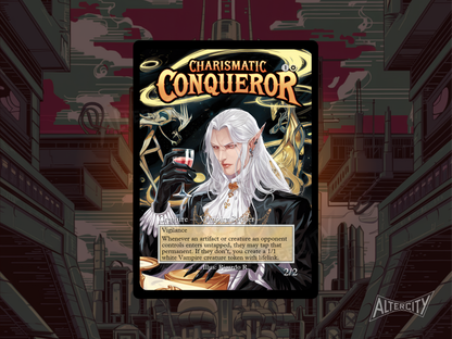 Charismatic Conqueror - MTG Custom Cards , Commander alternate art - Magic MTG Alters Full