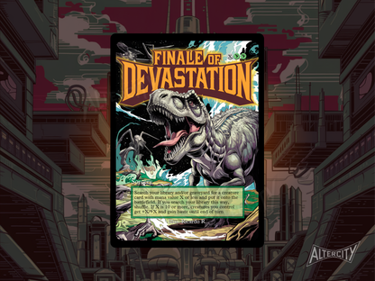 Finale of Devastation - Full Art Borderless - MTG Custom Cards, Commander, Edh and Cedh High Quality Altered Proxies