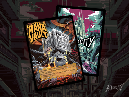 Mana Vault (v2) - MTG Custom Cards, Commander alternate art - Magic MTG Alters Full