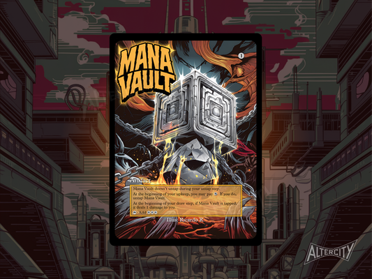 Mana Vault (v2) - MTG Custom Cards, Commander alternate art - Magic MTG Alters Full