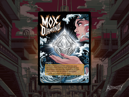 Mox Diamond (v2) - MTG Custom Cards, Commander alternate art - Magic MTG Alters Full Art