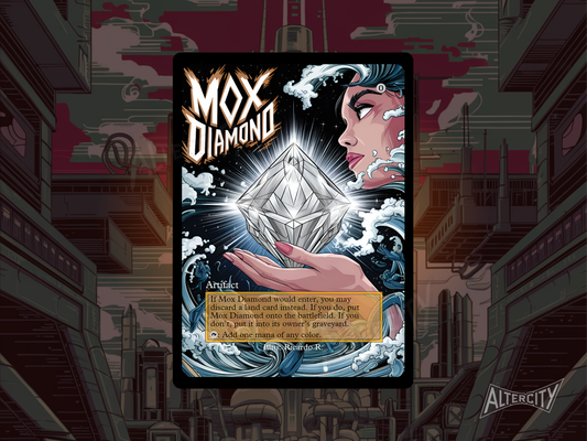 Mox Diamond (v2) - MTG Custom Cards, Commander alternate art - Magic MTG Alters Full Art
