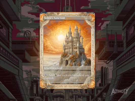 Serra's Sanctum (v2) - Full Art Alter - MTG Custom Cards, Commander, Edh and Cedh High Quality Altered Proxies