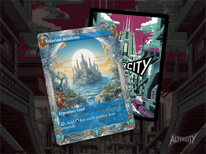 Tolarian Academy - Full Art Alter - MTG Custom Cards, Commander, Edh and Cedh High Quality Altered Proxies