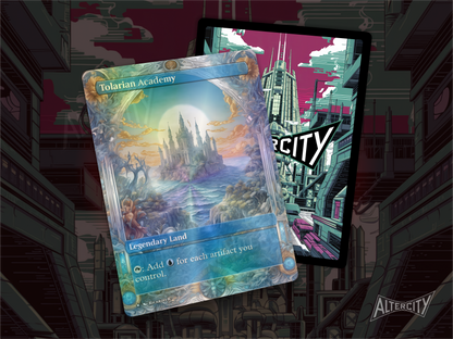 Tolarian Academy - Full Art Alter - MTG Custom Cards, Commander, Edh and Cedh High Quality Altered Proxies