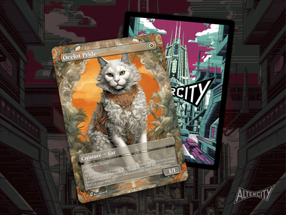 Ocelot Pride - MTG Custom Cards , Commander alternate art - Magic MTG Alters Full