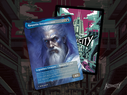 Rasputin Dreamweaver - MTG Custom Cards , Commander alternate art - Magic MTG Alters Full