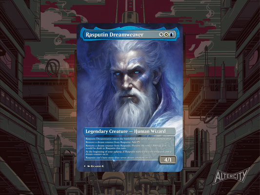 Rasputin Dreamweaver - MTG Custom Cards , Commander alternate art - Magic MTG Alters Full