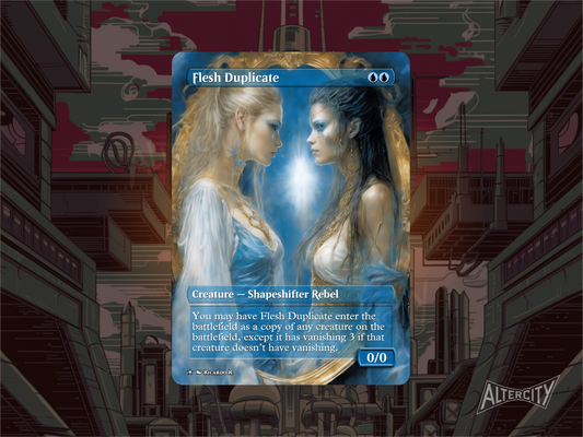 Flesh Duplicate (v2) - MTG Custom Cards , Commander alternate art - Magic MTG Alters Full