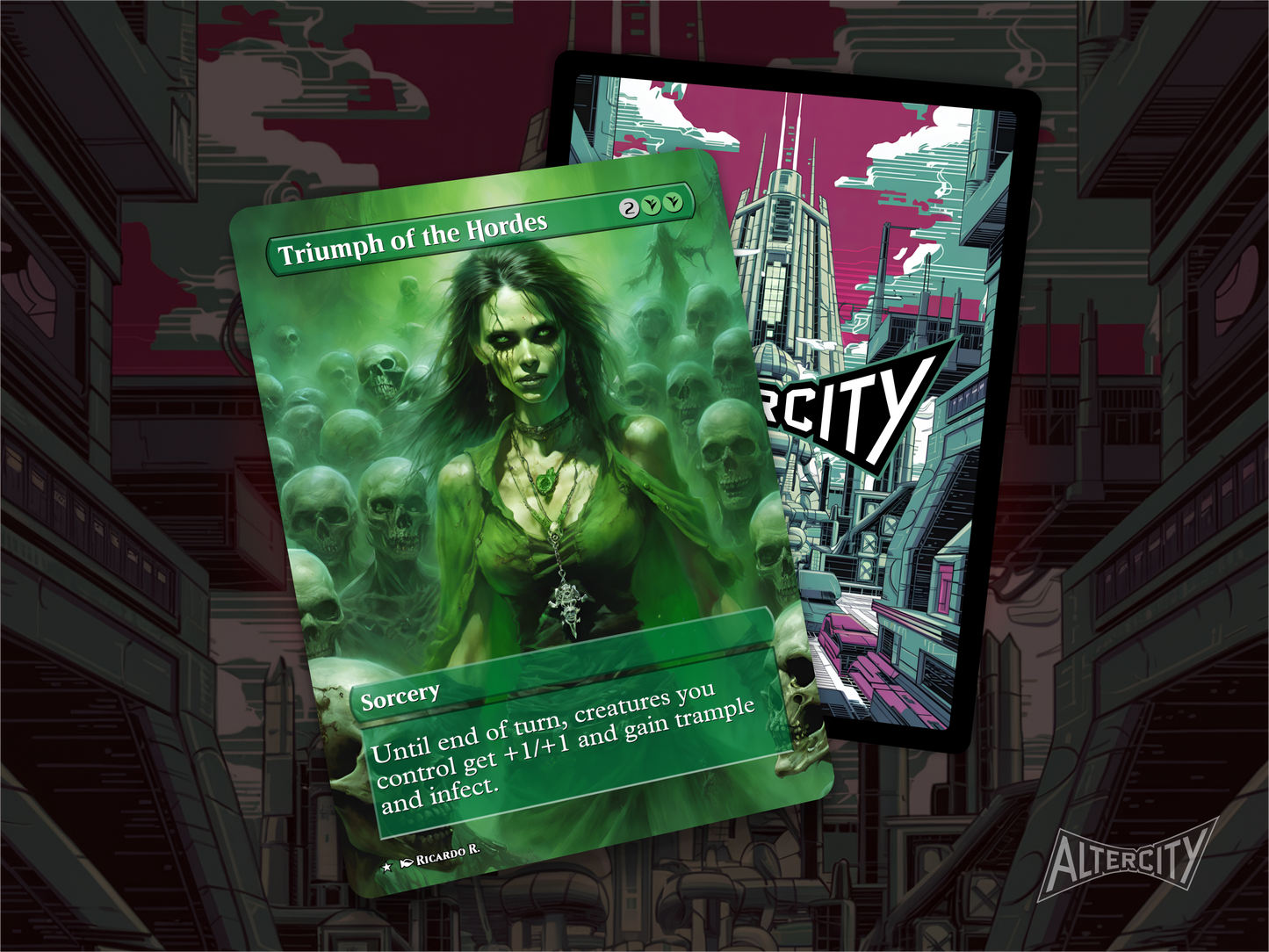 Triumph of the Hordes - MTG Custom Cards, Commander alternate art - Magic MTG Alters Full