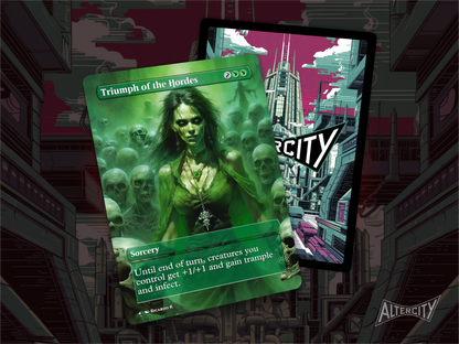 Triumph of the Hordes - MTG Custom Cards, Commander alternate art - Magic MTG Alters Full