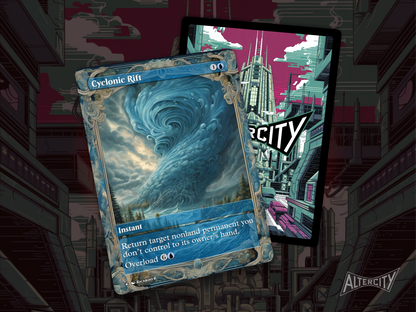 Cyclonic Rift (v2) - Full Art Alter - MTG Custom Cards, Commander, Edh and Cedh High Quality Altered Proxies