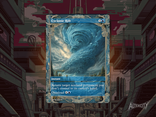 Cyclonic Rift (v2) - Full Art Alter - MTG Custom Cards, Commander, Edh and Cedh High Quality Altered Proxies