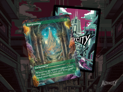 Burgeoning - MTG Custom Cards, Commander alternate art - Magic MTG Alters Full Art