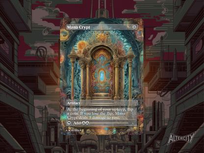 Mana Crypt (v2) - MTG Custom Cards, Commander alternate art - Magic MTG Alters Full