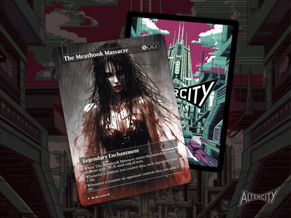 The Meathook Massacre - MTG Custom Cards, Commander alternate art - Magic MTG Alters Full