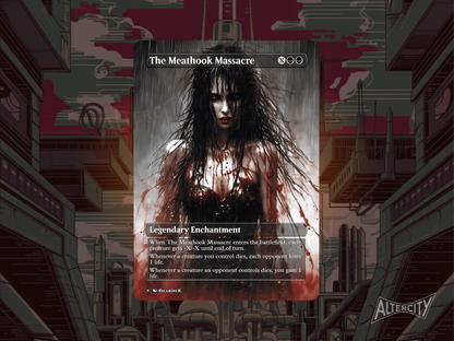 The Meathook Massacre - MTG Custom Cards, Commander alternate art - Magic MTG Alters Full