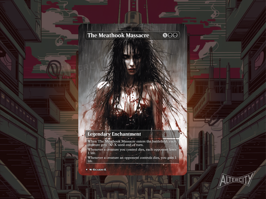 The Meathook Massacre - MTG Custom Cards, Commander alternate art - Magic MTG Alters Full