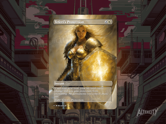 Teferi's Protection - MTG Custom Cards, Commander alternate art - Magic MTG Alters Full Art