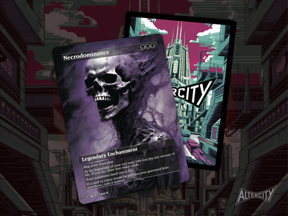 Necrodominance (v2) - MTG Custom Cards, Commander alternate art - Magic MTG Alters Full