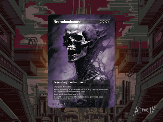 Necrodominance (v2) - MTG Custom Cards, Commander alternate art - Magic MTG Alters Full