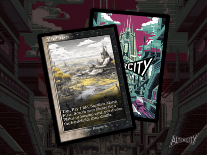 Marsh Flats (v2) - Mtg Custom Cards, Commander, Edh and cEDH High Quality Altered Proxies