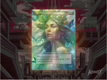 Sythis, Harvest's Hand - MTG Custom Cards , Commander alternate art - Magic MTG Alters Full Art