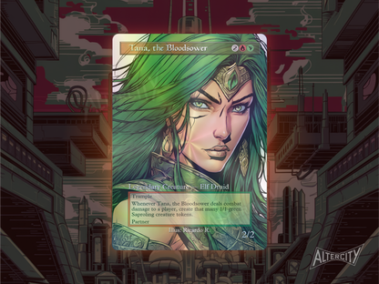 Tana, the Bloodsower - MTG Custom Cards , Commander alternate art - Magic MTG Alters Full