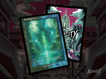Breeding Pool (v2) - MTG Custom Cards, Commander alternate art - Magic MTG Alters Full Art