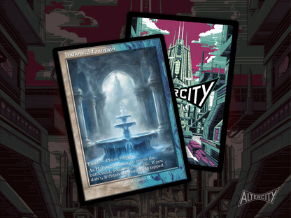 Hallowed Fountain (v2) - MTG Custom Cards, Commander, Edh and Cedh High Quality Altered Proxies